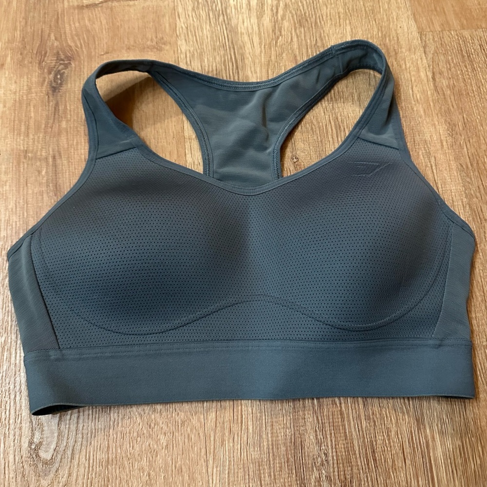 Gym Shark gray sports bra size small